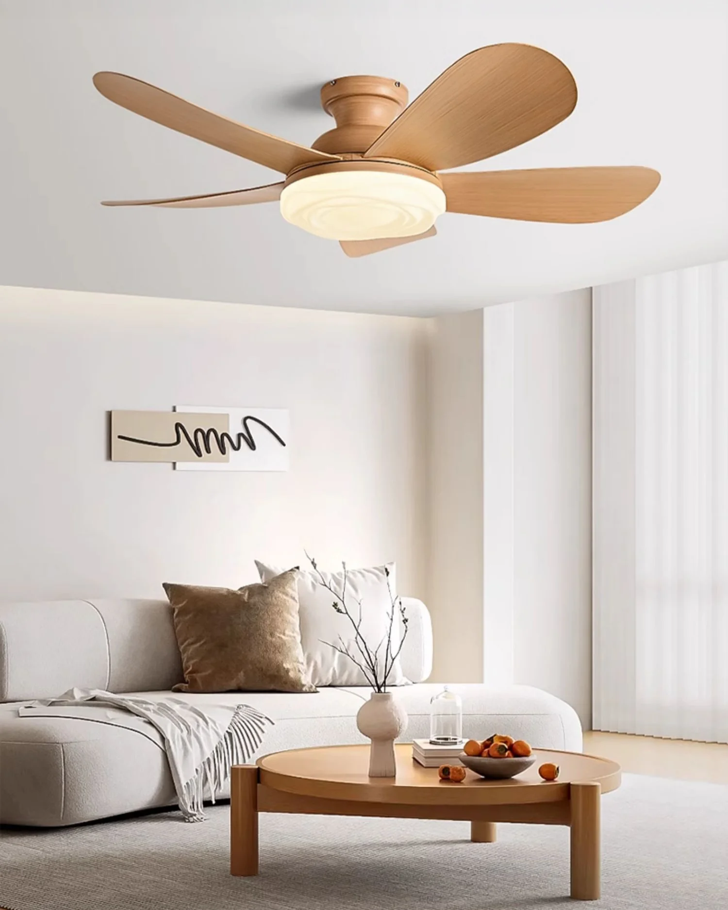 WOMO 52 inch Low Profile Ceiling Fan with Bright Light - WM5165 - Image 10