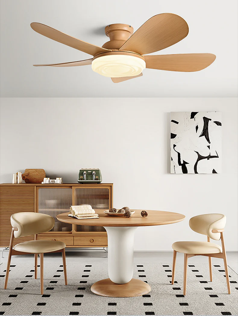 WOMO 52 inch Low Profile Ceiling Fan with Bright Light - WM5165 - Image 2