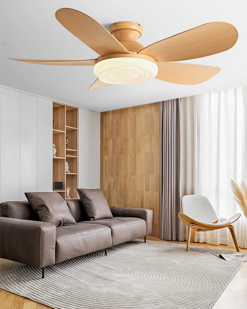 WOMO 52 inch Low Profile Ceiling Fan with Bright Light - WM5165 - Image 4