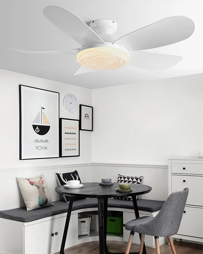 WOMO 52 inch Low Profile Ceiling Fan with Bright Light - WM5165 - Image 6