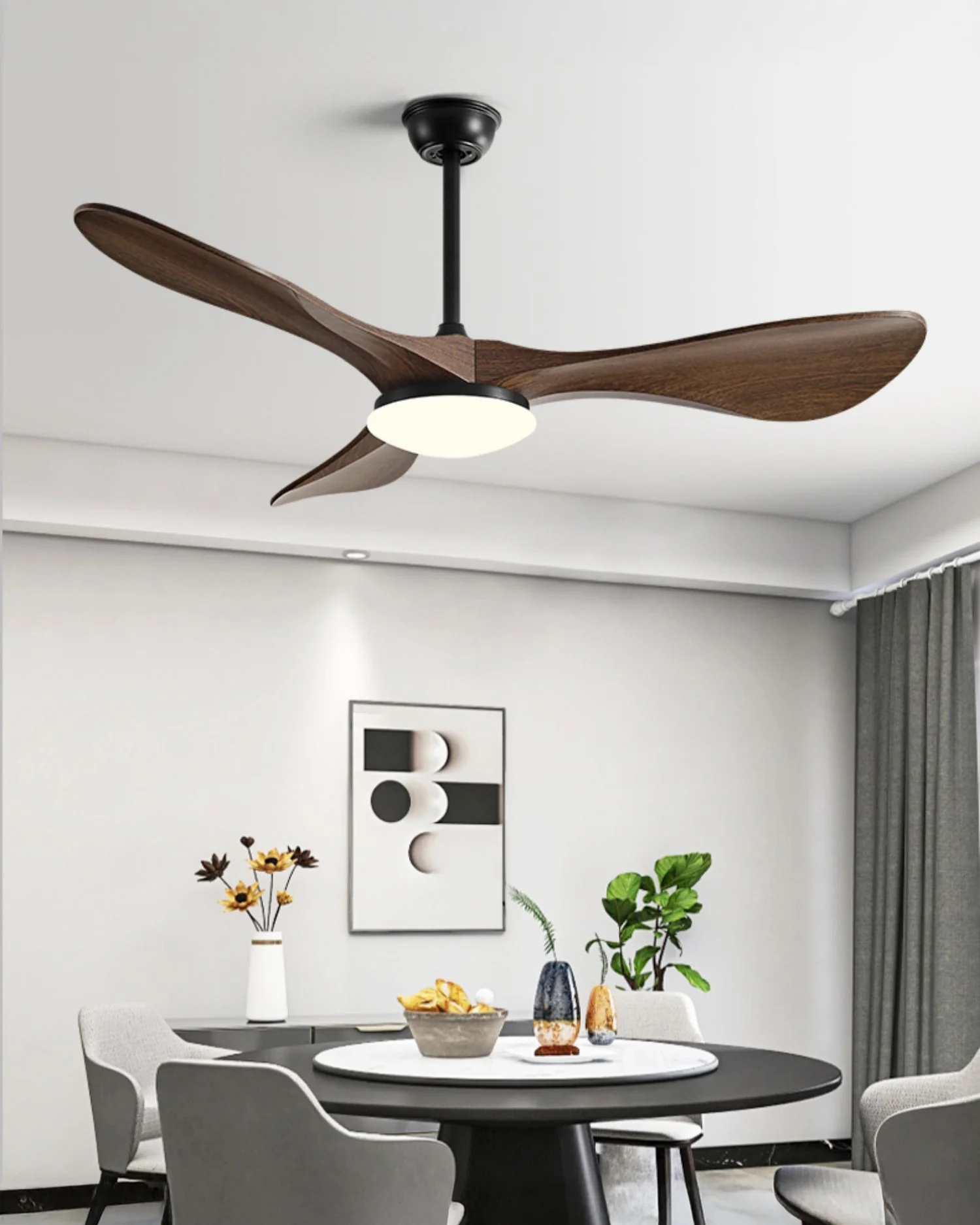 WOMO 52 Inch Modern Ceiling Fan Lamp-WM5224 - Image 5