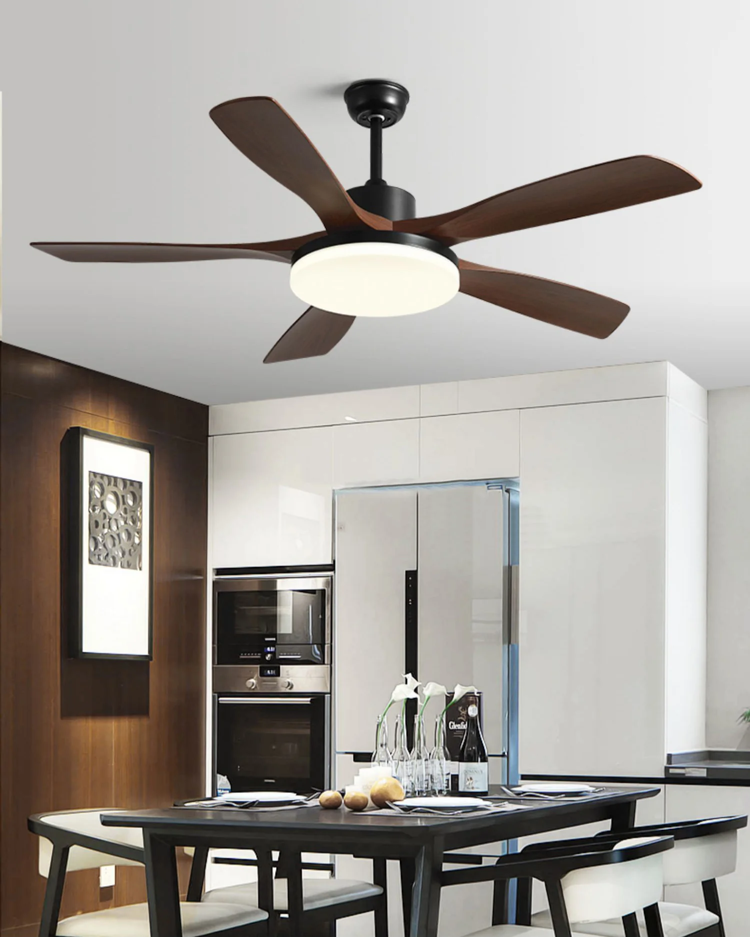 WOMO 56 inch 5 Blade Ceiling Fan Lamp - WM5182 - Image 3