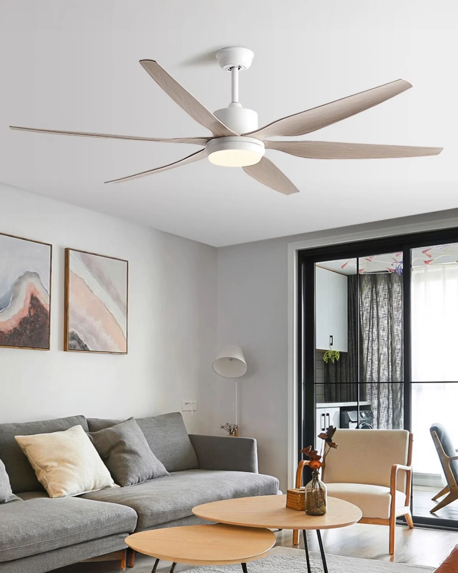 WOMO 6 Blade Large Ceiling Fan Lamp-WM5212 - Image 13