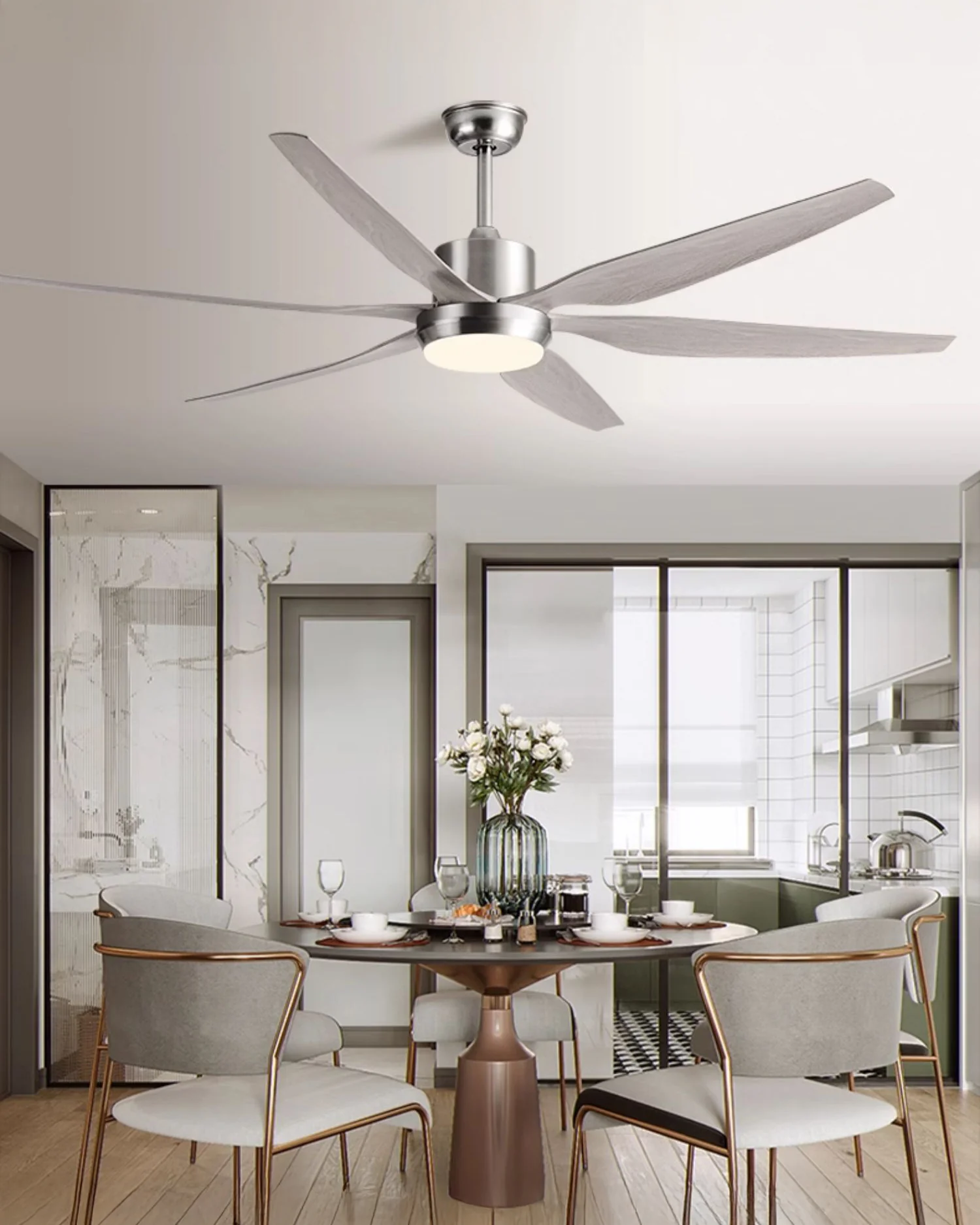 WOMO 6 Blade Large Ceiling Fan Lamp-WM5212 - Image 16