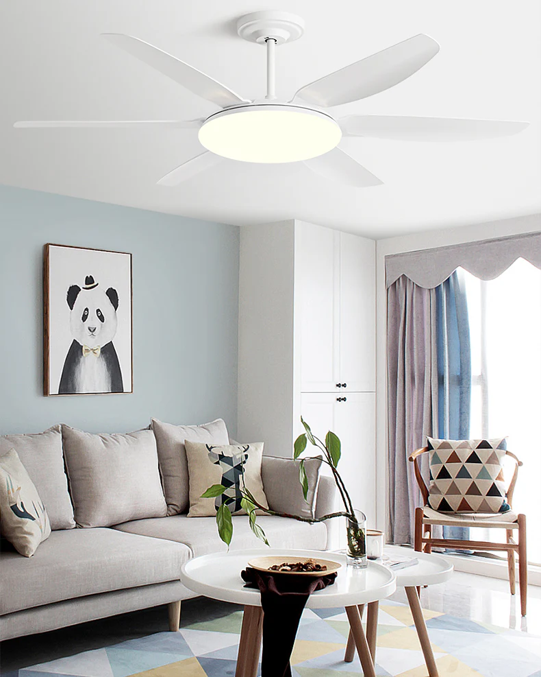 WOMO 6 Blade Large Ceiling Fan Lamp-WM5216 - Image 9