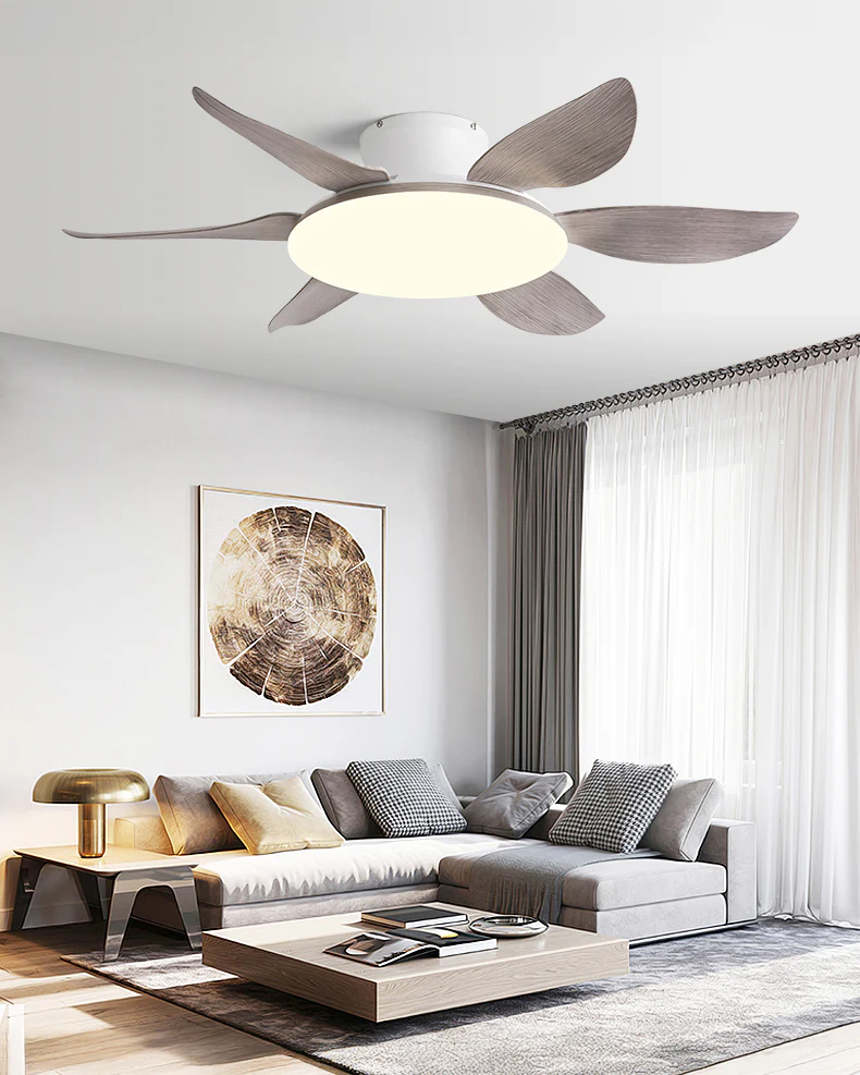 WOMO 6 Blade Low Profile Ceiling Fan with Bright Light - WM5191 - Image 5