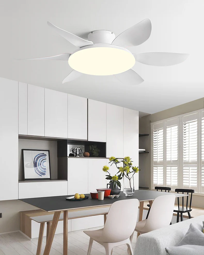 WOMO 6 Blade Low Profile Ceiling Fan with Bright Light - WM5191 - Image 8
