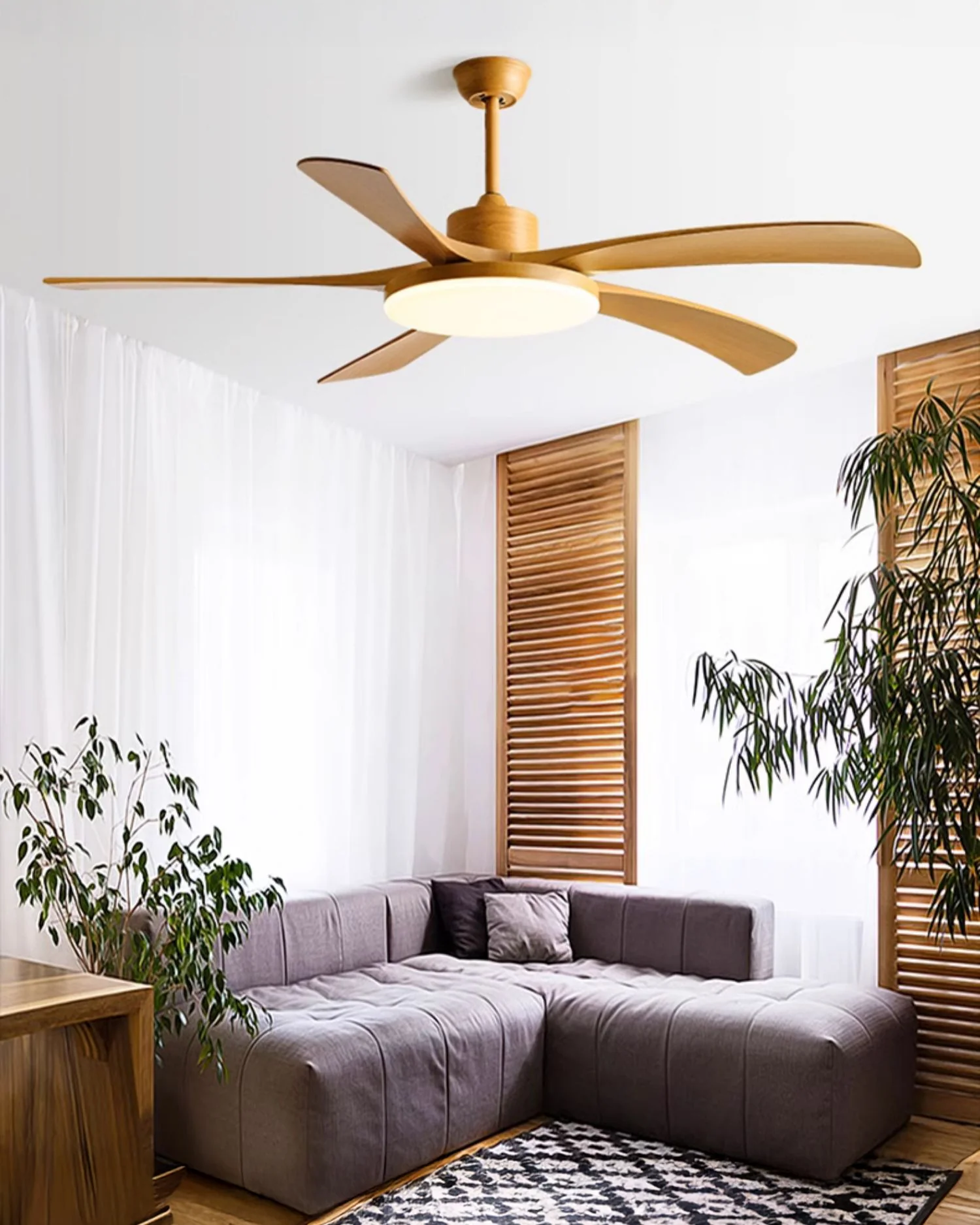 WOMO 60 inch Large Ceiling Fan Lamp - WM5179 - Image 3
