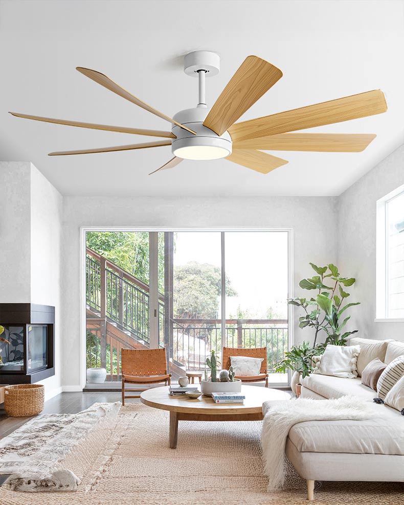 WOMO High CFM Large Ceiling Fan Lamp - WM5283 - Image 2