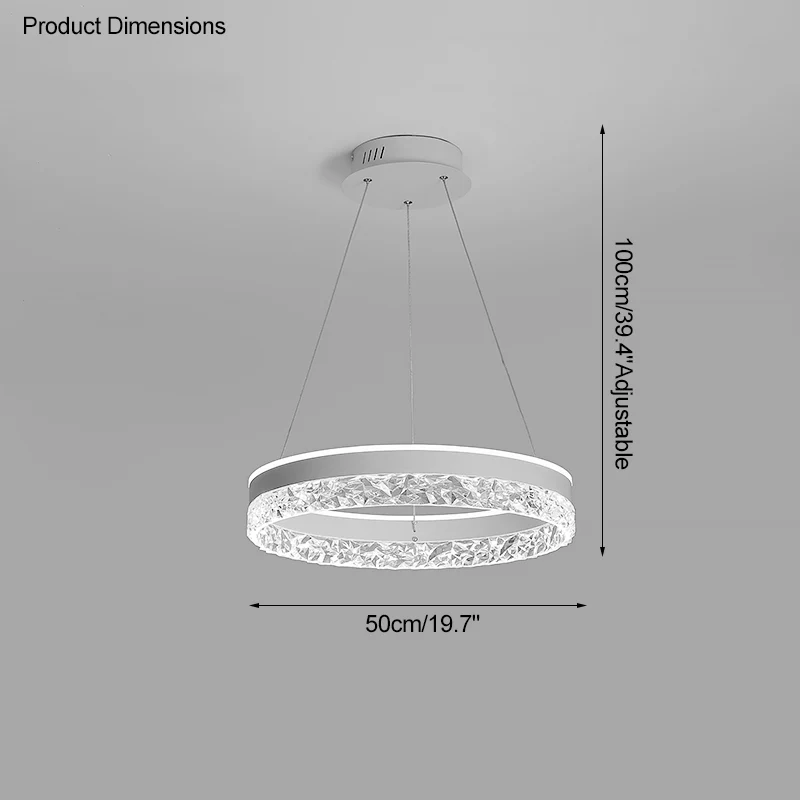 WOMO Acrylic Circular LED Chandelier-WM2171 - Image 41