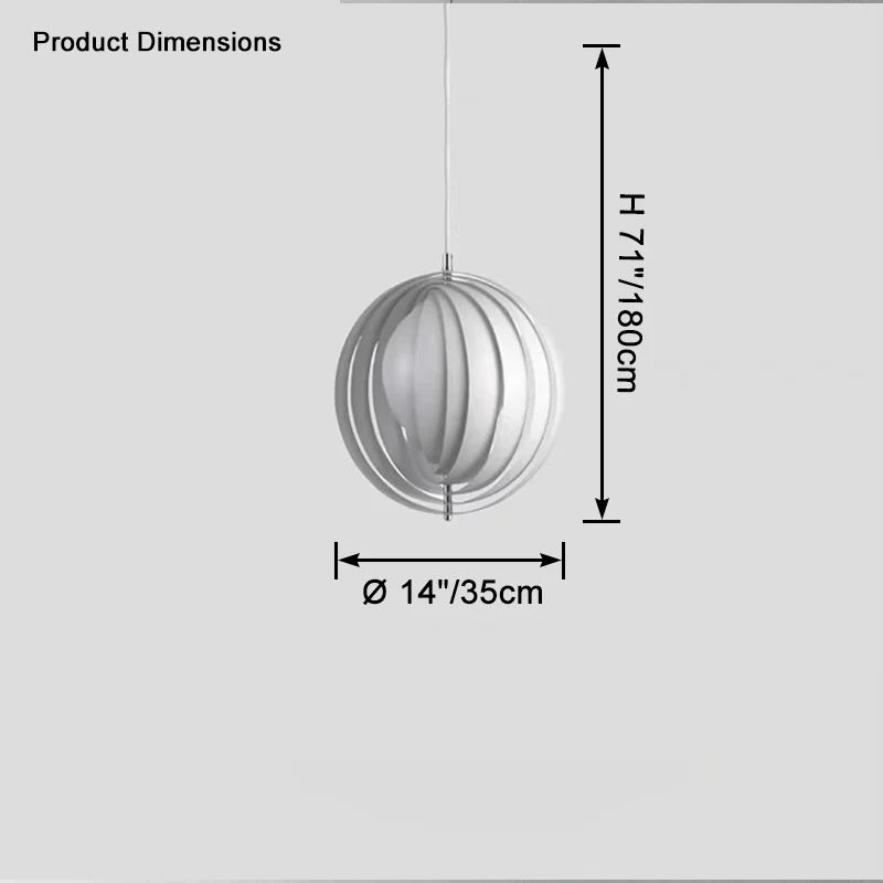 WOMO Adjustable Moon Pendant Light-WM2906 - Image 15