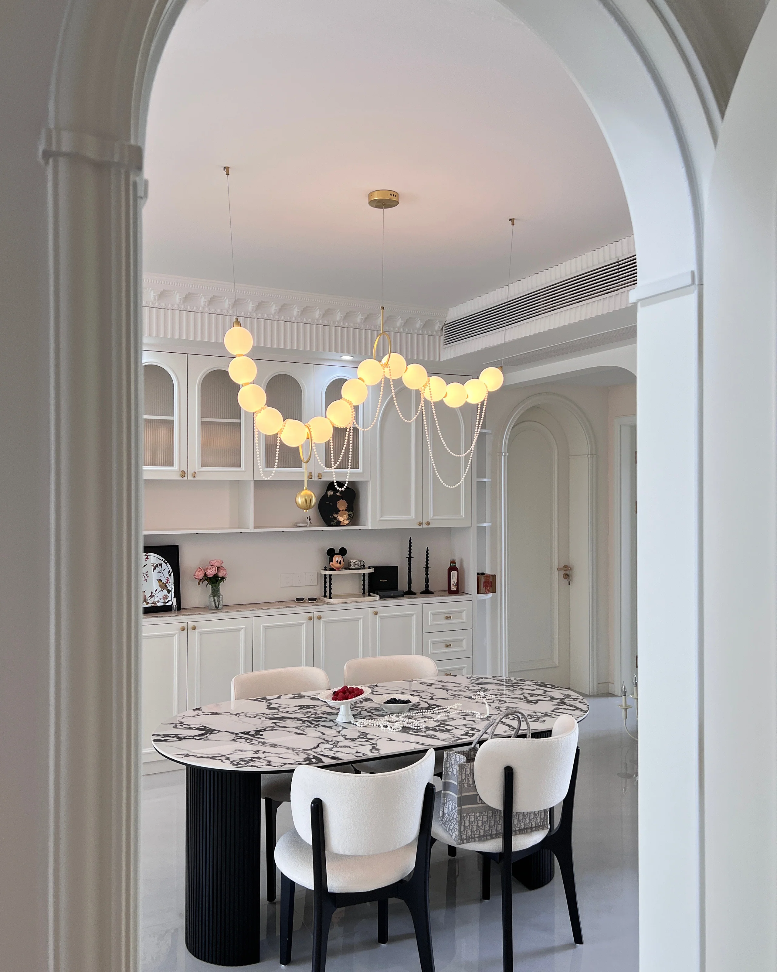 WOMO Adjustable Pearl Chandelier-WM2936 - Image 10