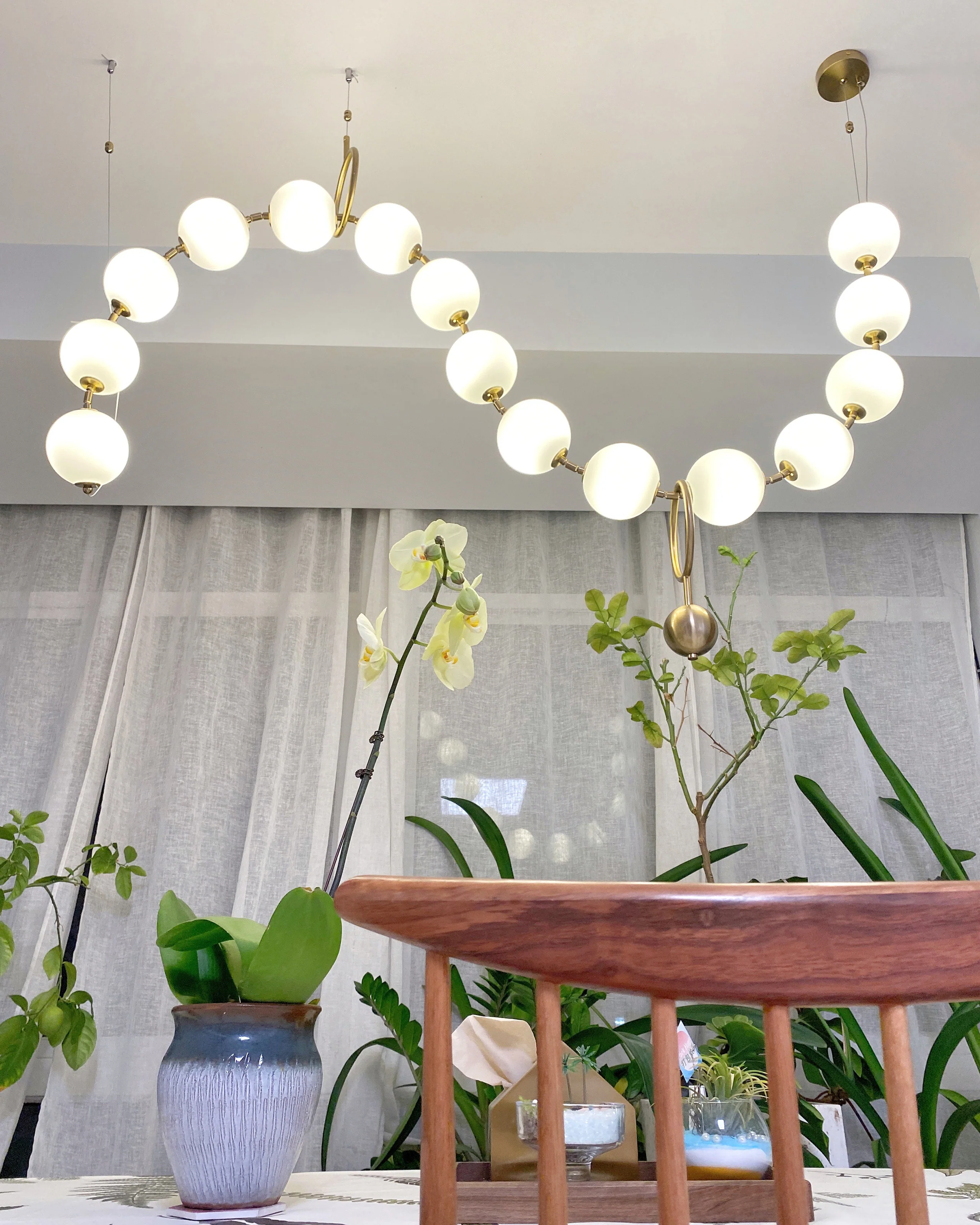 WOMO Adjustable Pearl Chandelier-WM2936 - Image 14