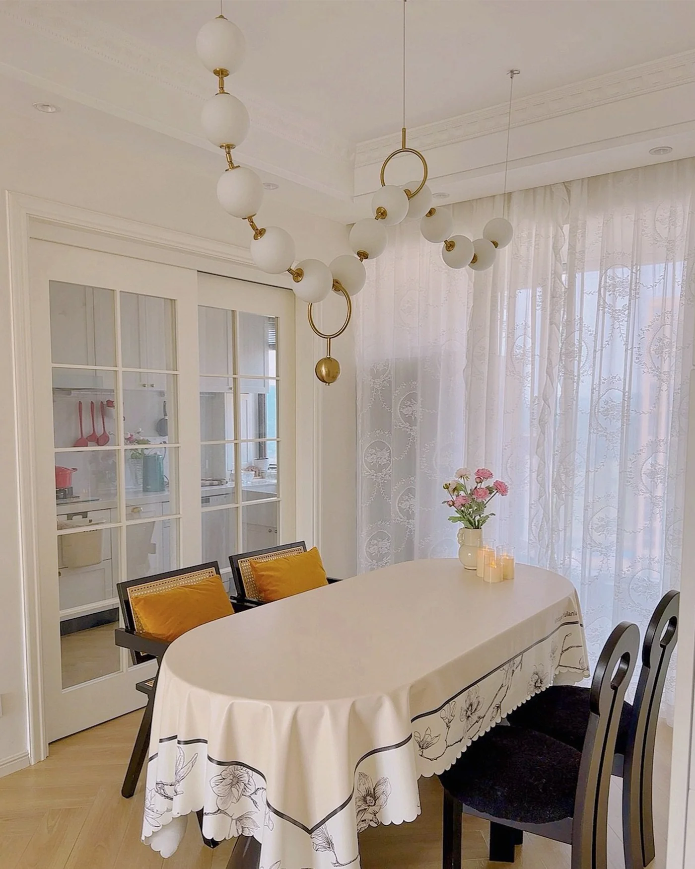 WOMO Adjustable Pearl Chandelier-WM2936 - Image 38