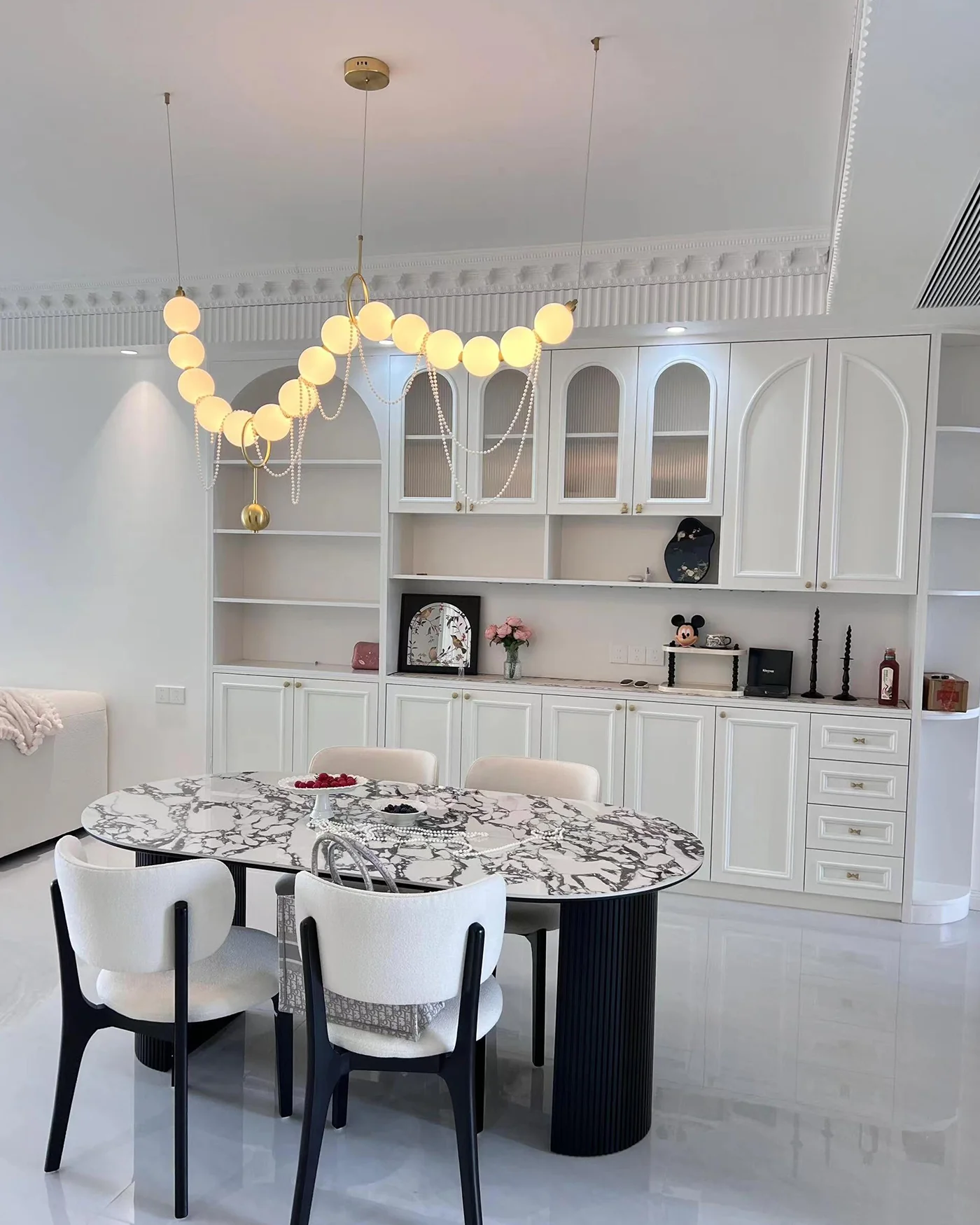 WOMO Adjustable Pearl Chandelier-WM2936 - Image 4