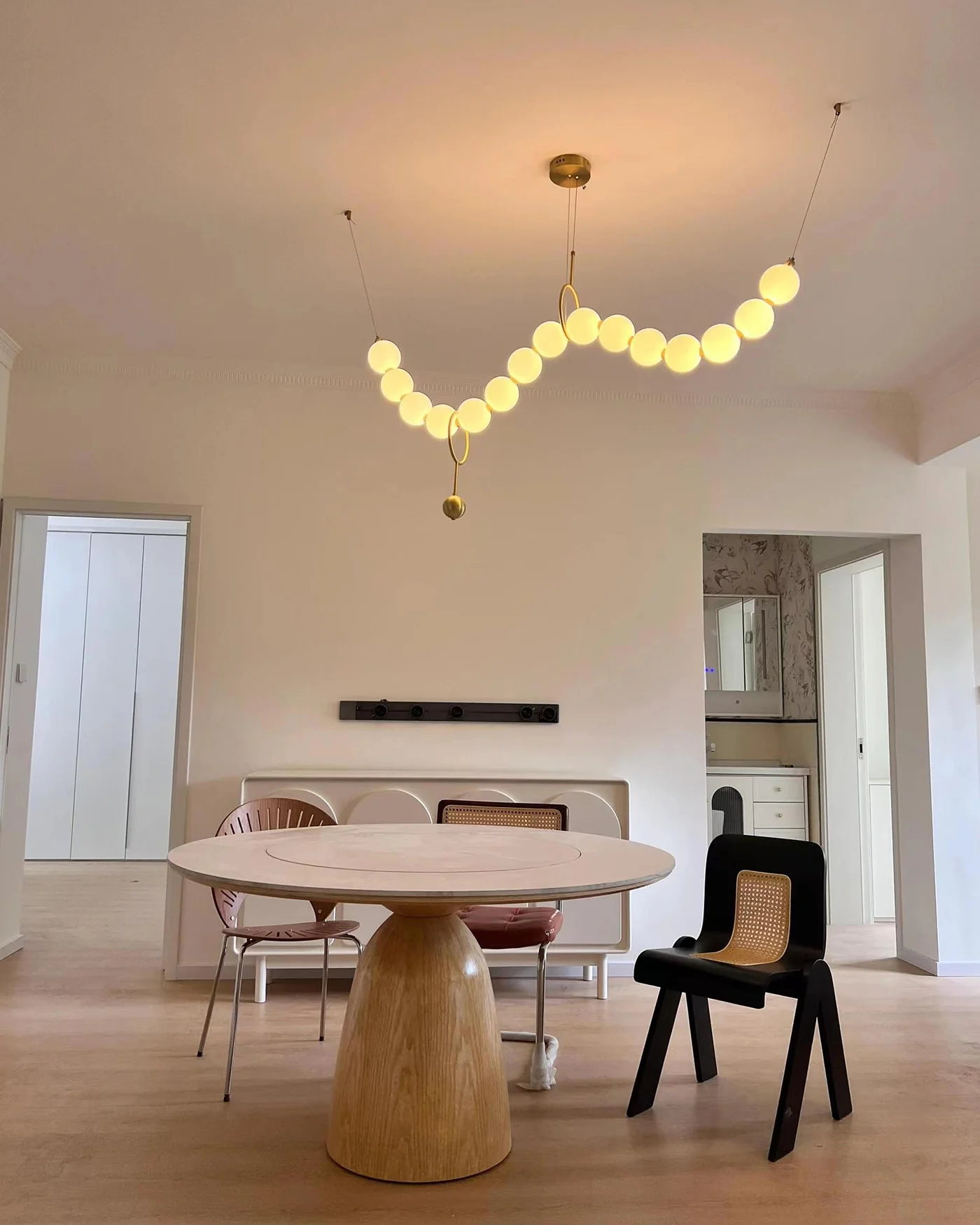 WOMO Adjustable Pearl Chandelier-WM2936 - Image 7