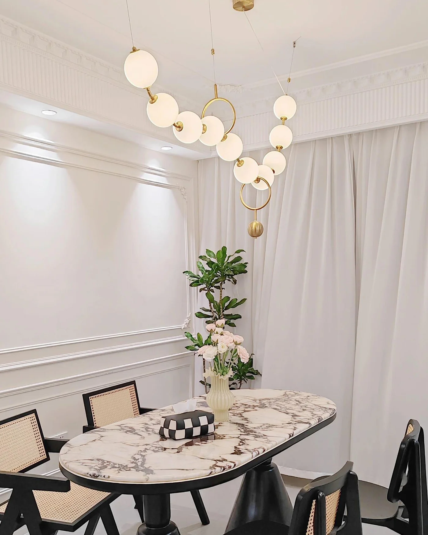 WOMO Adjustable Pearl Chandelier-WM2936 - Image 8