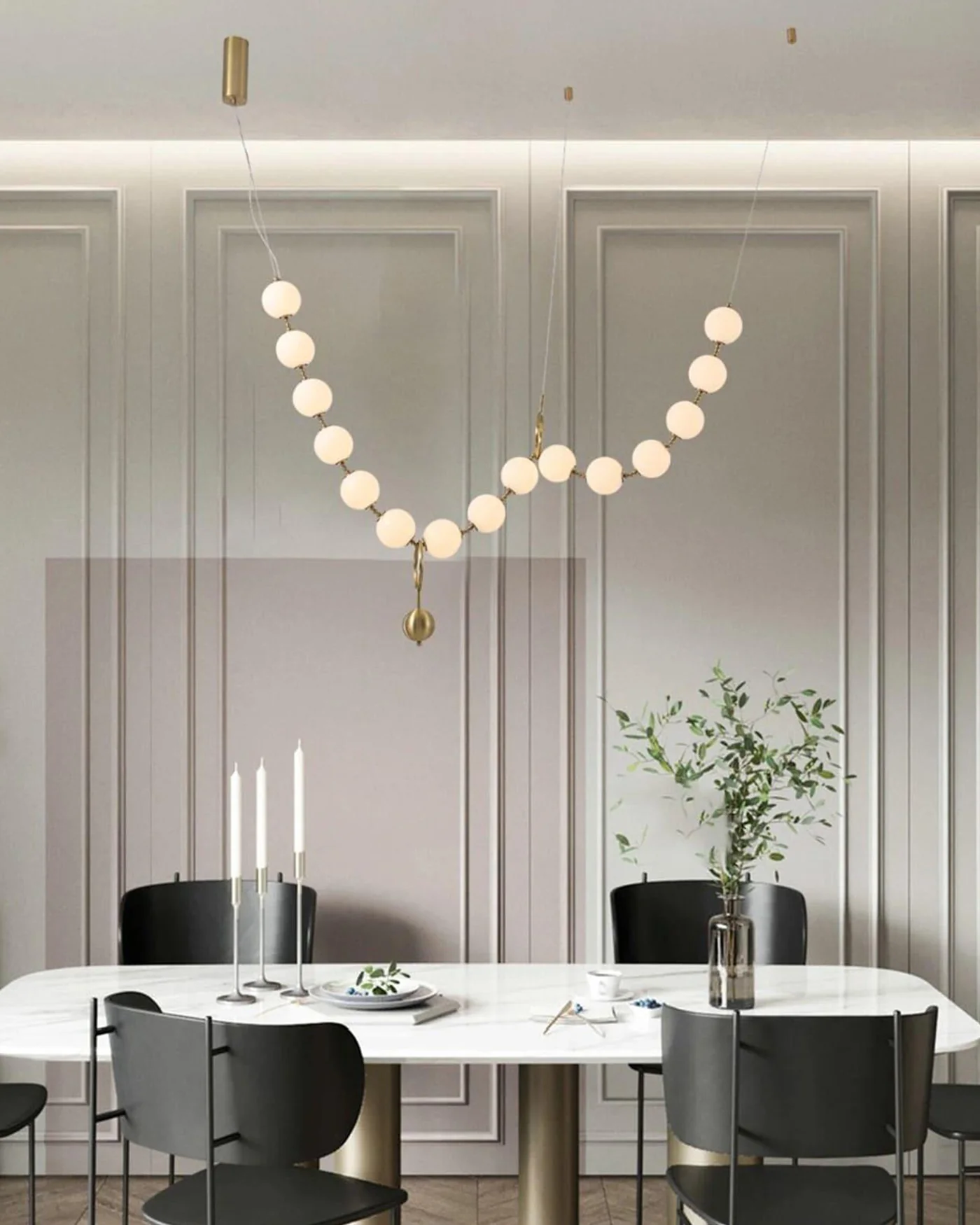 WOMO Adjustable Pearl Chandelier-WM2936 - Image 9