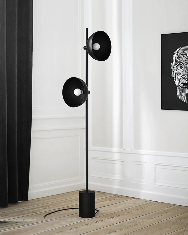 WOMO Adjustable 2-bulb Studio Floor Lamp-WM7022 - Image 3