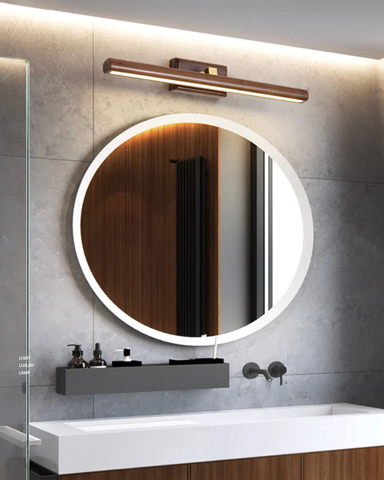 WOMO Adjustable Walnut Linear Wall Sconce-WM6127 - Image 10