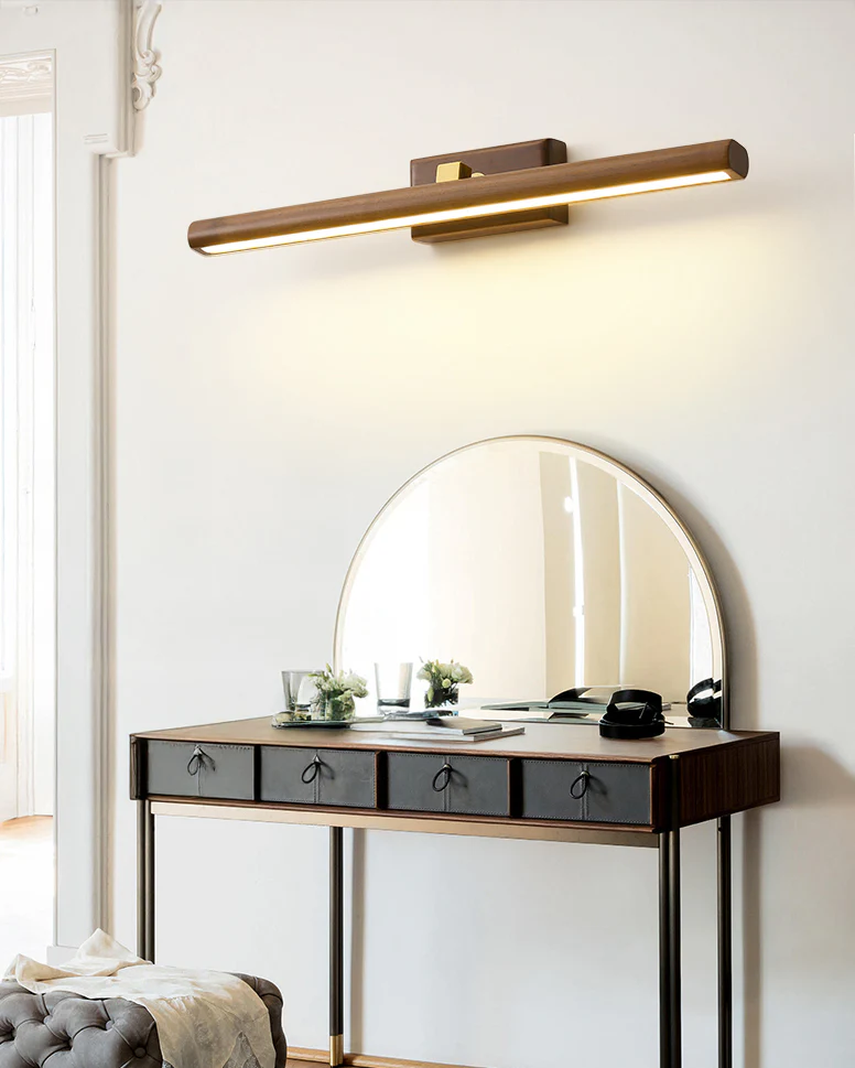 WOMO Adjustable Walnut Linear Wall Sconce-WM6127 - Image 3