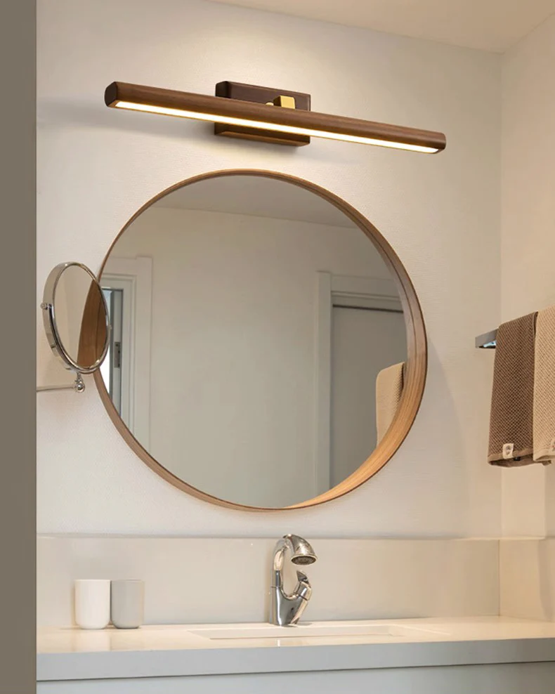 WOMO Adjustable Walnut Linear Wall Sconce-WM6127 - Image 9