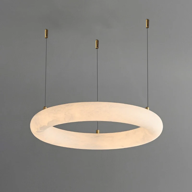 WOMO Alabaster Circle LED Chandelier-WM2873 - Image 12