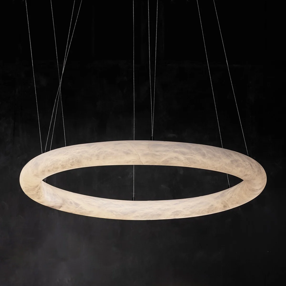 WOMO Alabaster Circle LED Chandelier-WM2873 - Image 16