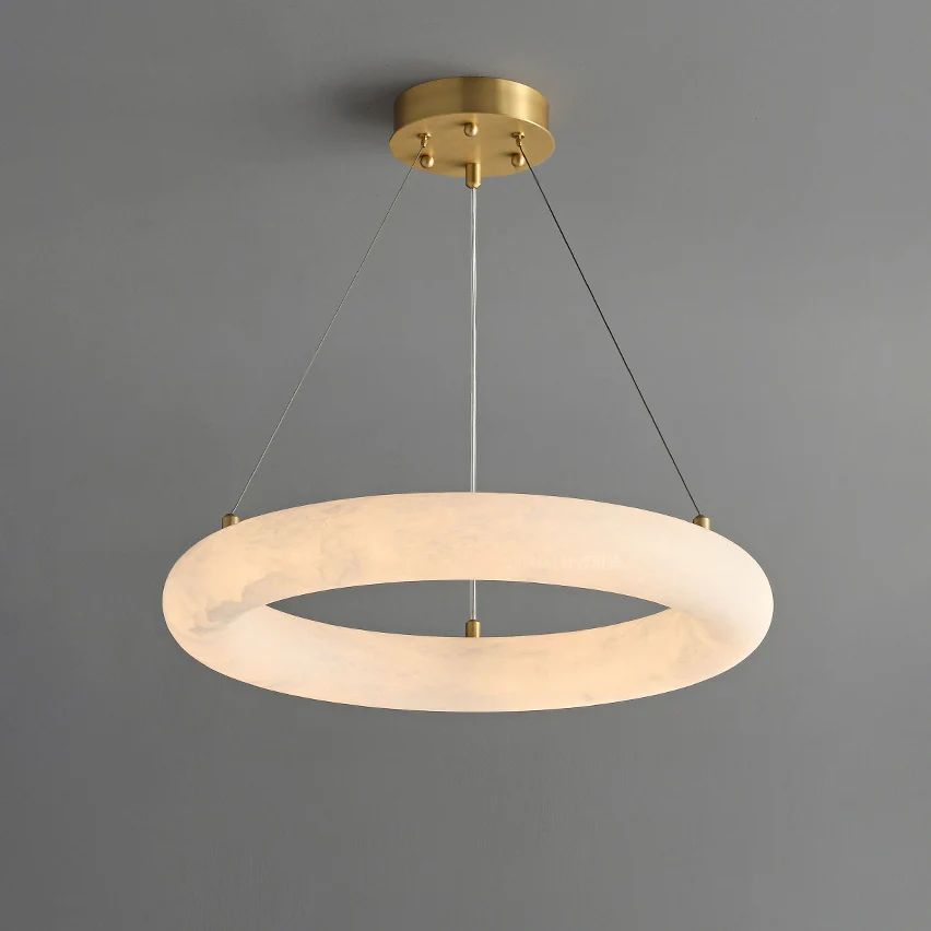 WOMO Alabaster Circular LED Chandelier-WM2874 - Image 13
