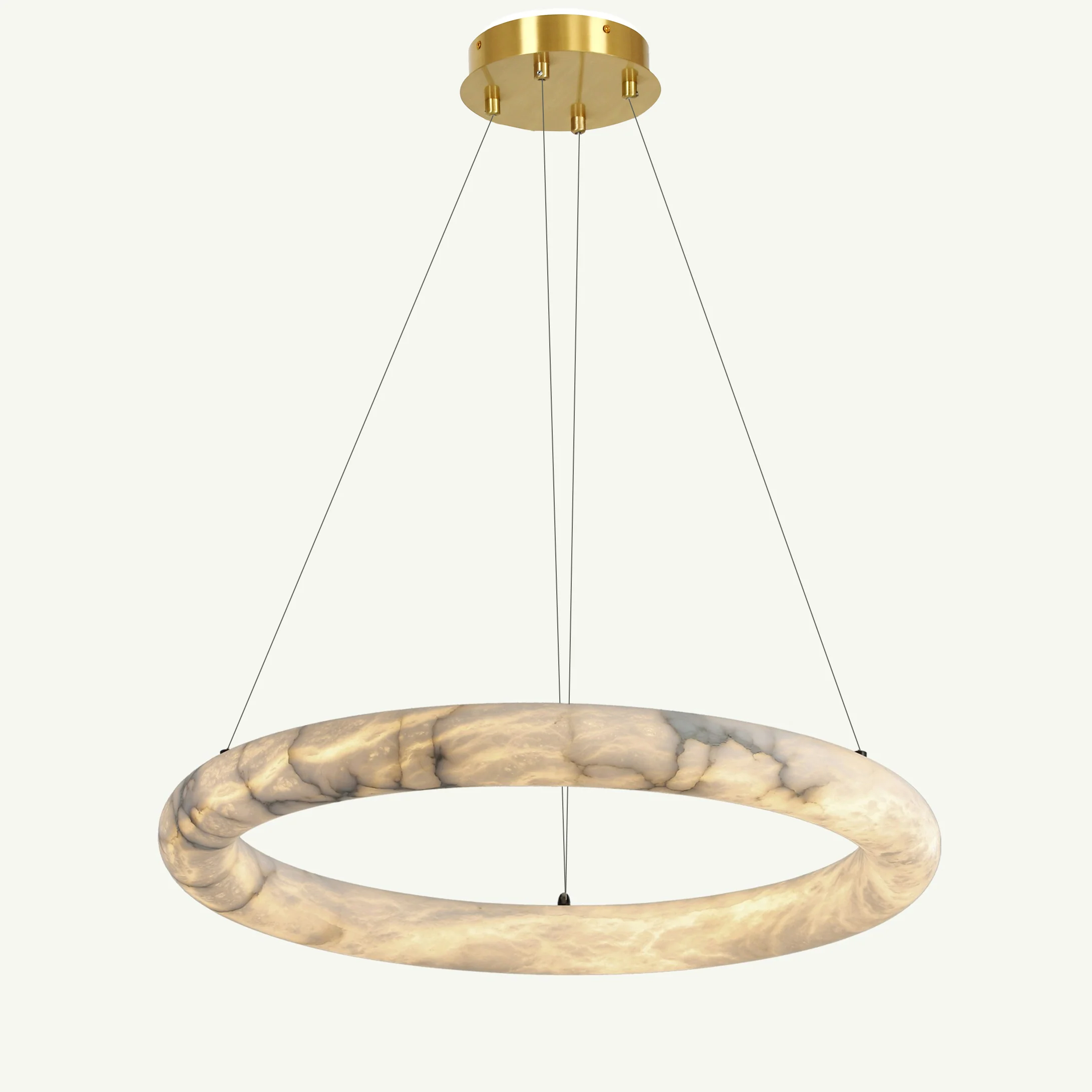 WOMO Alabaster Circular LED Chandelier-WM2874 - Image 15