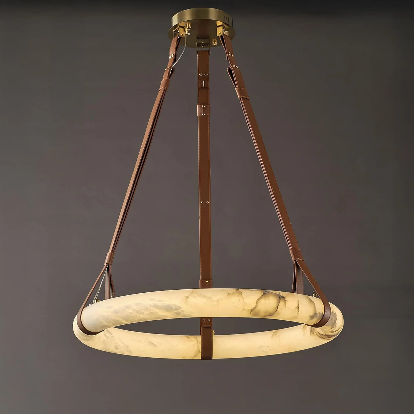 WOMO Alabaster Circular LED Chandelier-WM2874 - Image 25