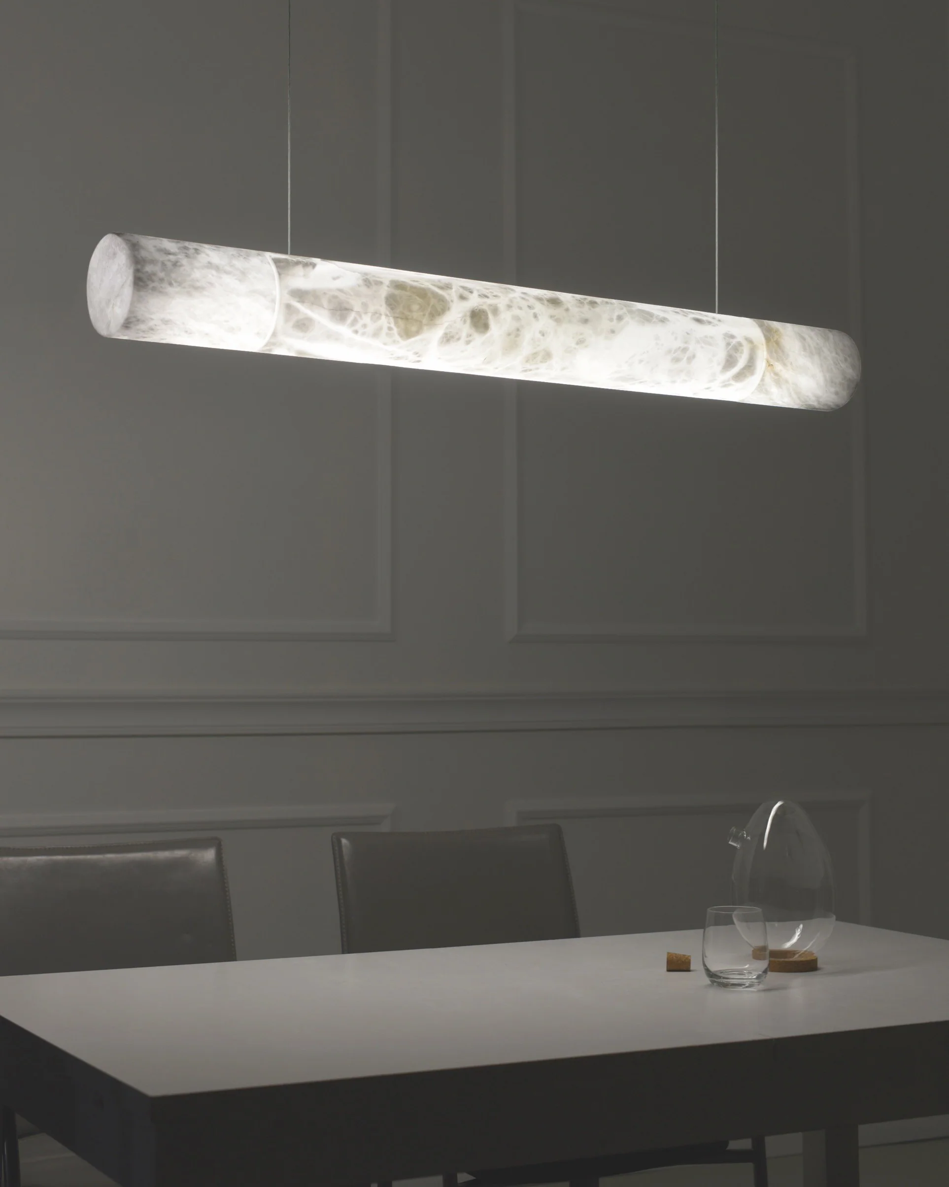 WOMO Alabaster Tube Linear Chandelier-WM2876 - Image 6