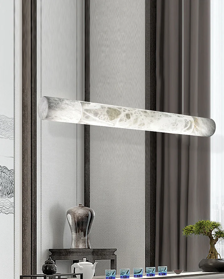WOMO Alabaster Tube Linear Chandelier-WM2876 - Image 9