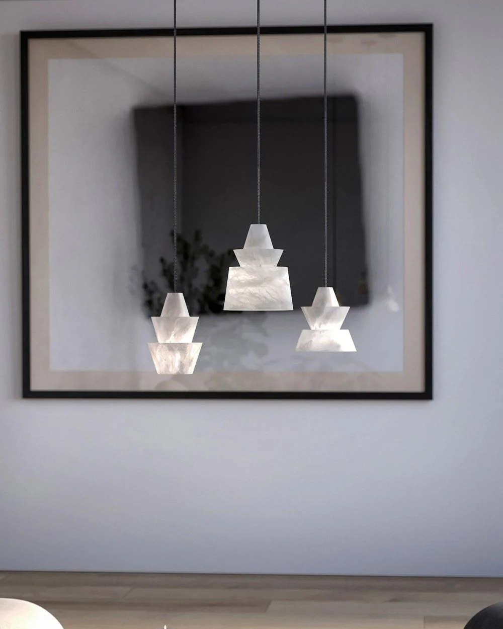 WOMO Alabaster Pendant Light-WM2897 - Image 8