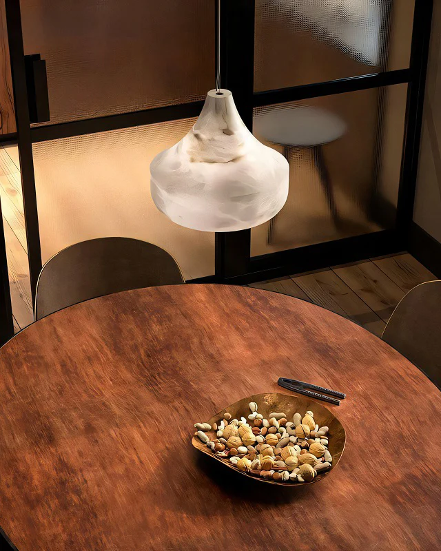 WOMO Cone Alabaster Pendant Light-WM2905 - Image 5