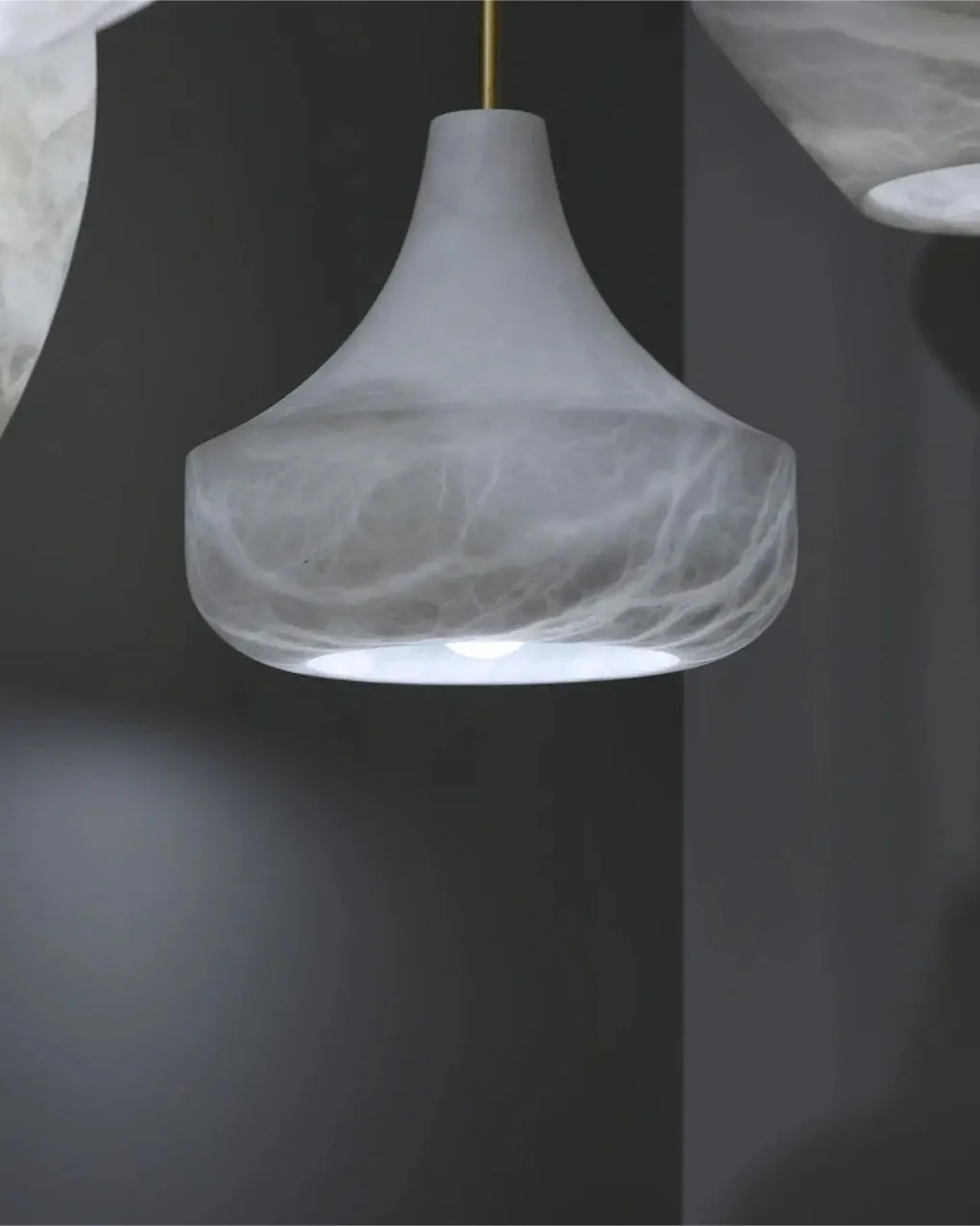 WOMO Cone Alabaster Pendant Light-WM2905 - Image 7