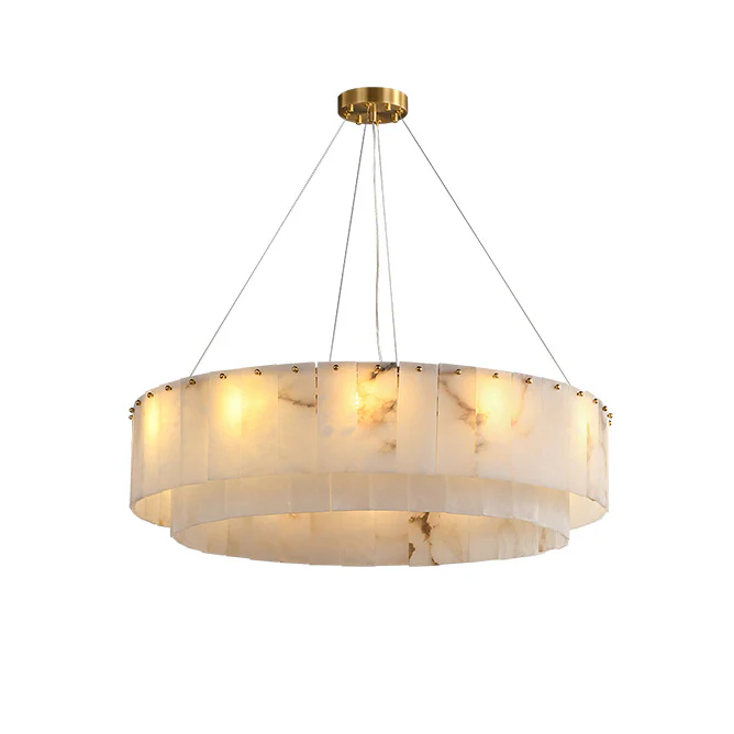 WOMO Round Alabaster Chandelier-WM2843 - Image 12
