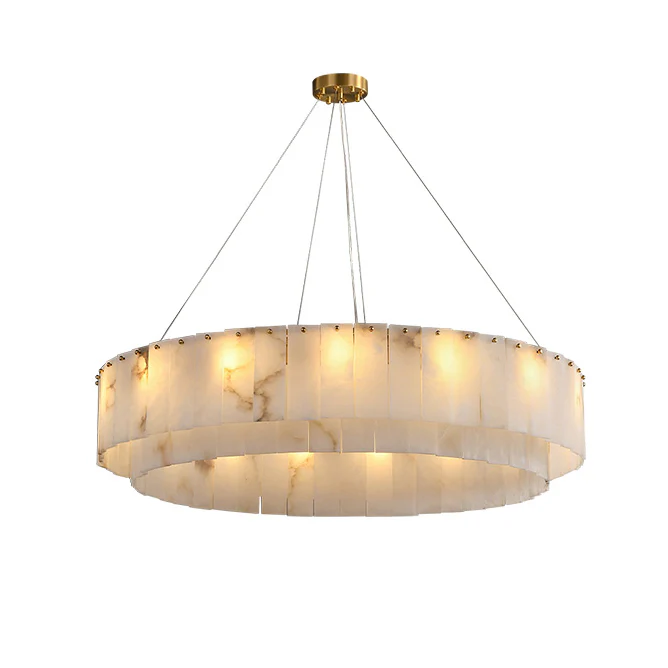 WOMO Round Alabaster Chandelier-WM2843 - Image 14