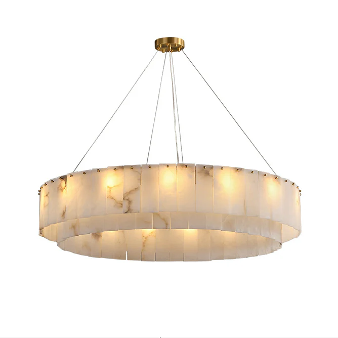 WOMO Round Alabaster Chandelier-WM2843 - Image 16