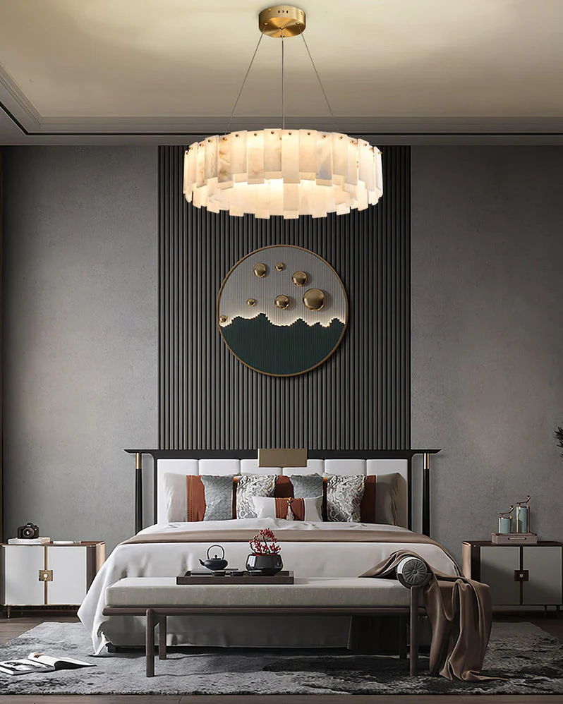 WOMO Round Alabaster Chandelier-WM2843 - Image 7