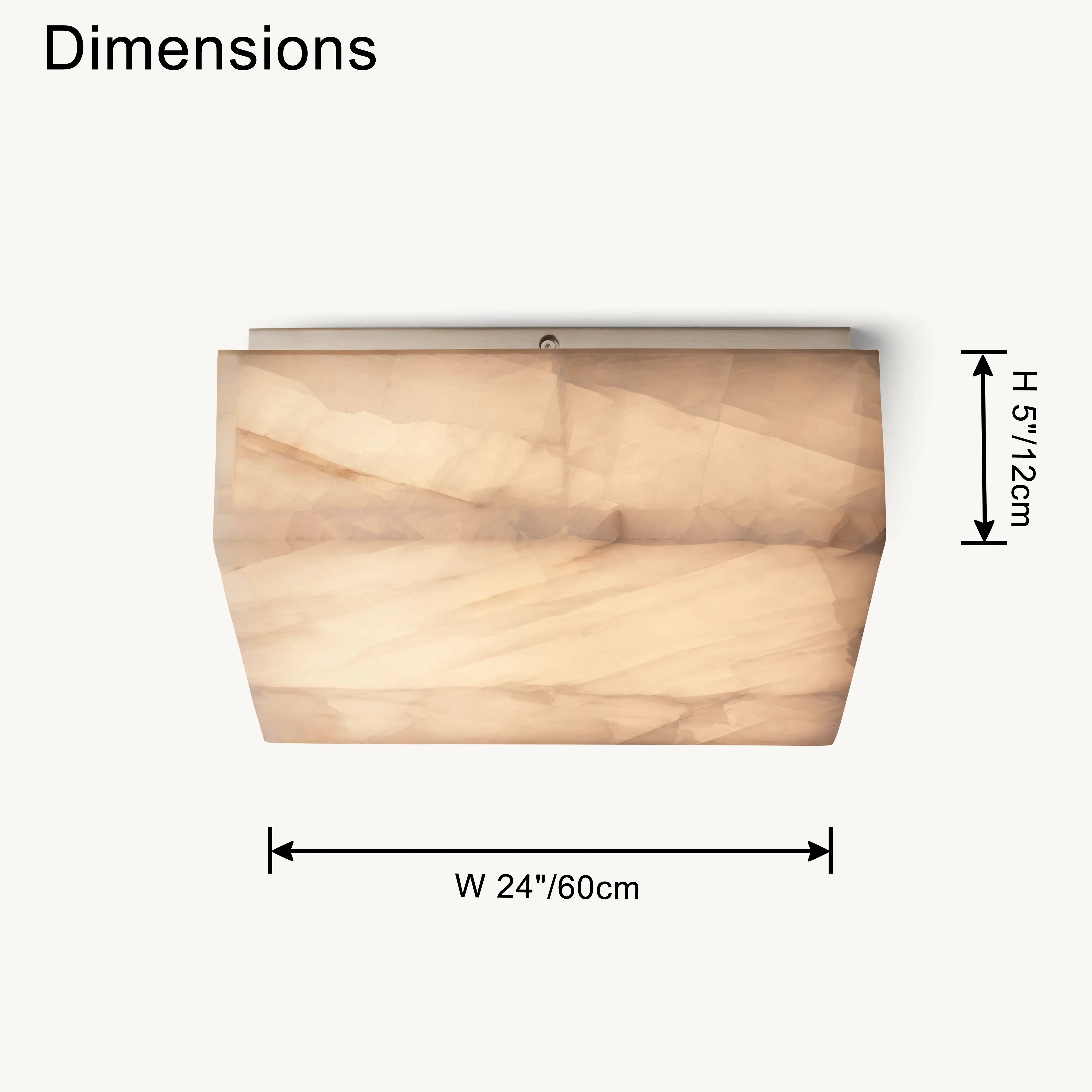 WOMO Alabaster Square Ceiling Light-WM1115 - Image 17