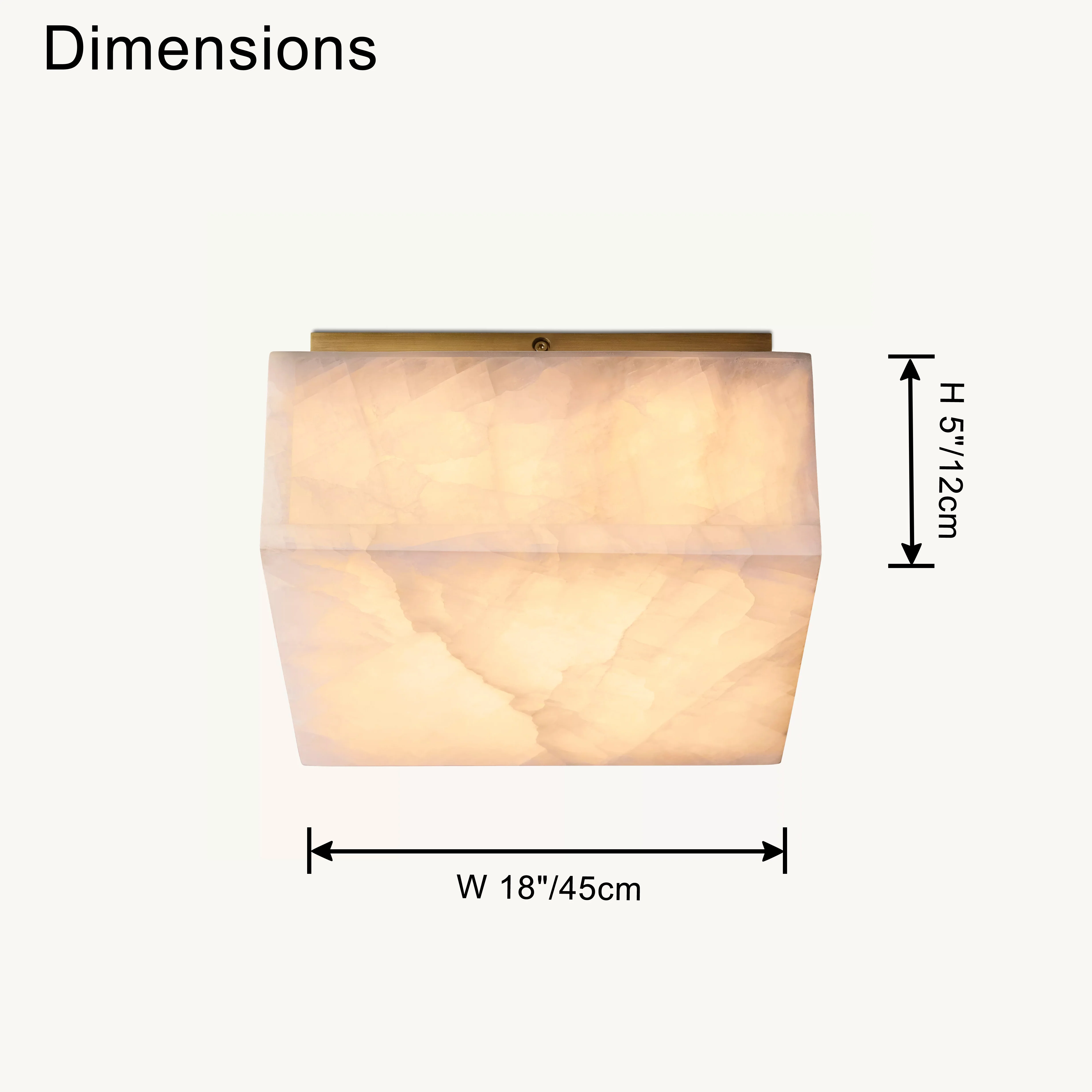 WOMO Alabaster Square Ceiling Light-WM1115 - Image 19