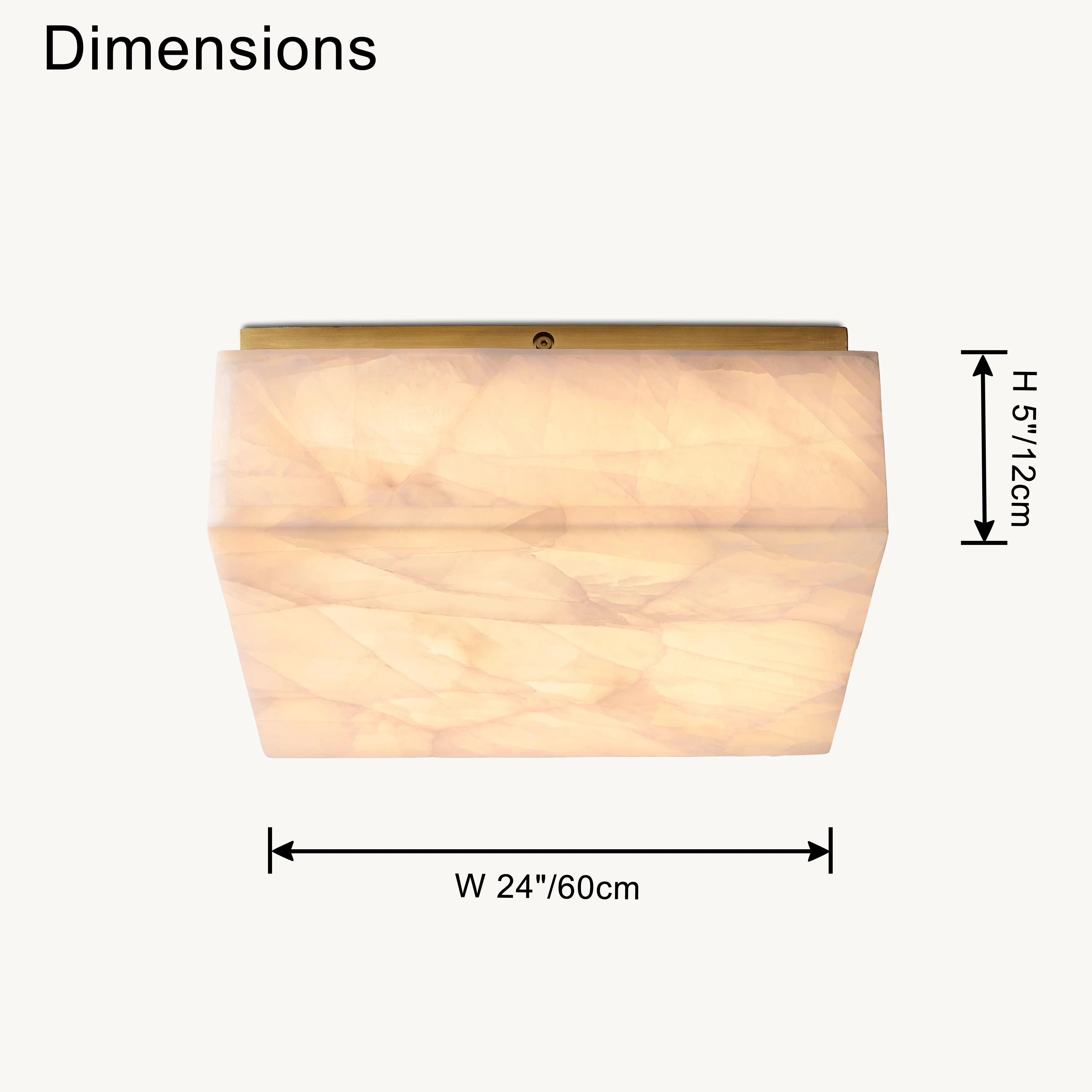 WOMO Alabaster Square Ceiling Light-WM1115 - Image 21