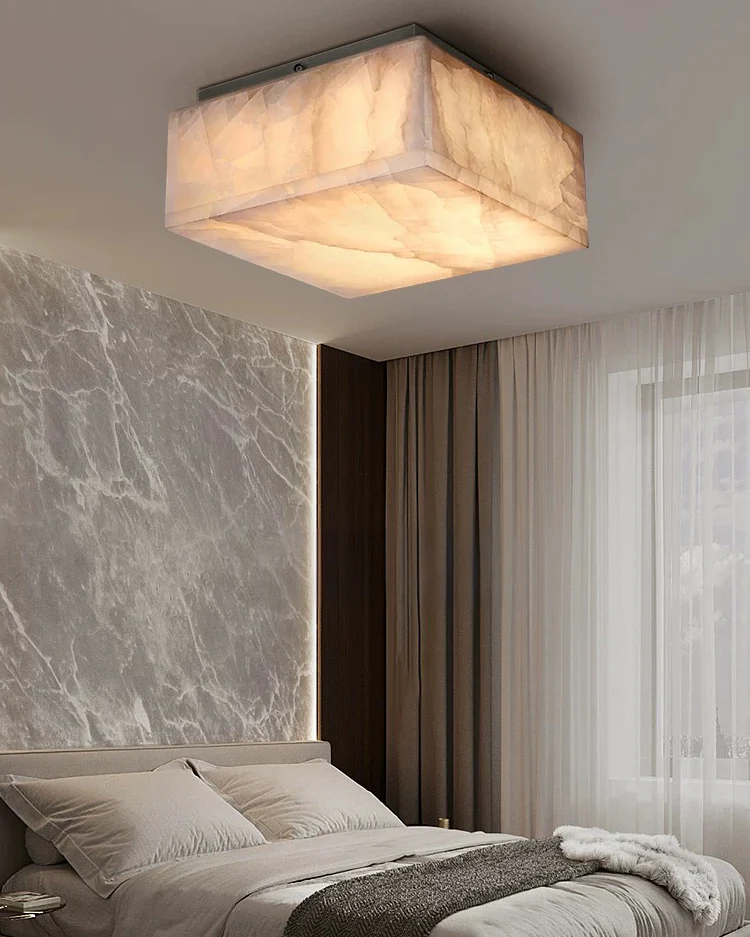 WOMO Alabaster Square Ceiling Light-WM1115 - Image 6