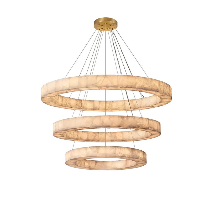 WOMO Alabaster Tiered Chandelier-WM2804 - Image 11