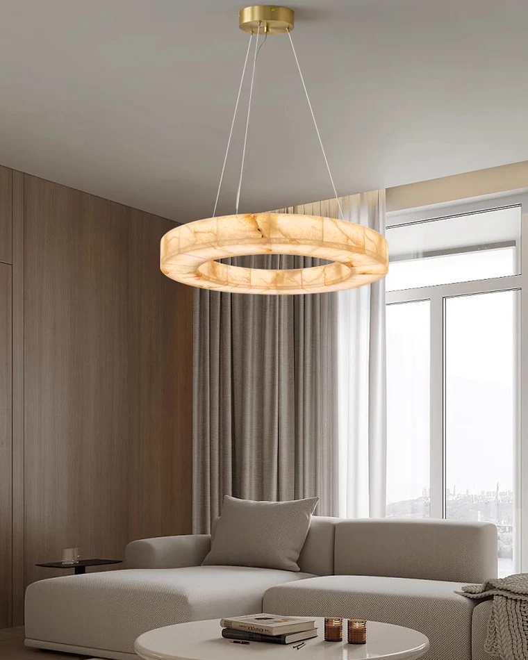WOMO Alabaster Tiered Chandelier-WM2804 - Image 3