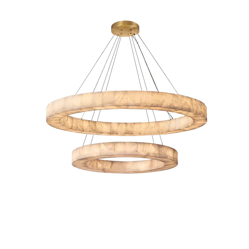 WOMO Alabaster Tiered Chandelier-WM2804 - Image 5