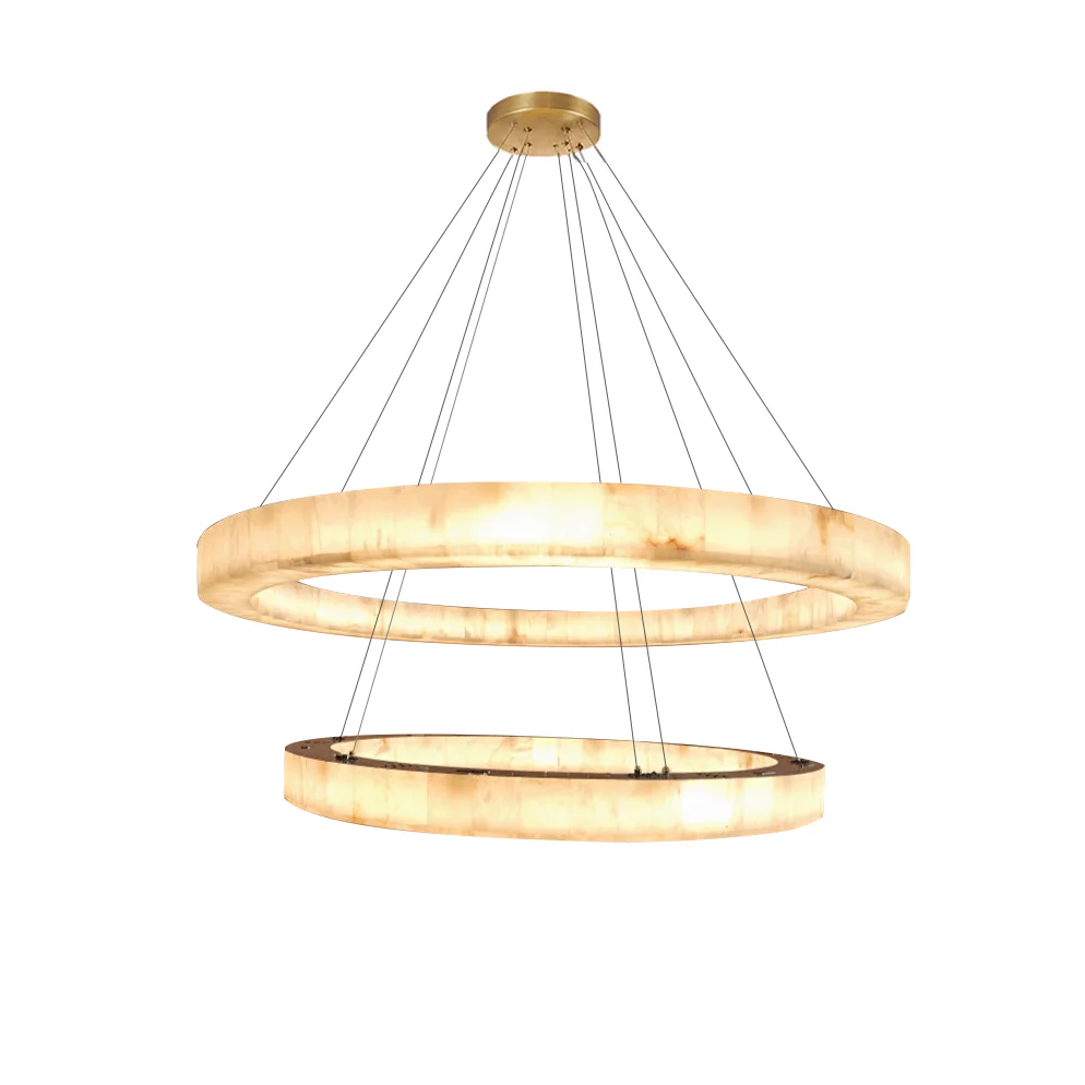WOMO Alabaster Tiered Chandelier-WM2804 - Image 9