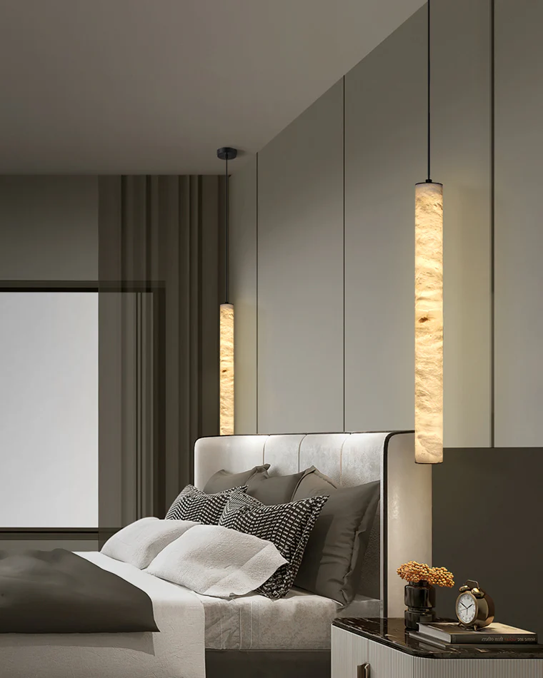 WOMO Alabaster Tube Dining Room Pendant Light-WM2882 - Image 10