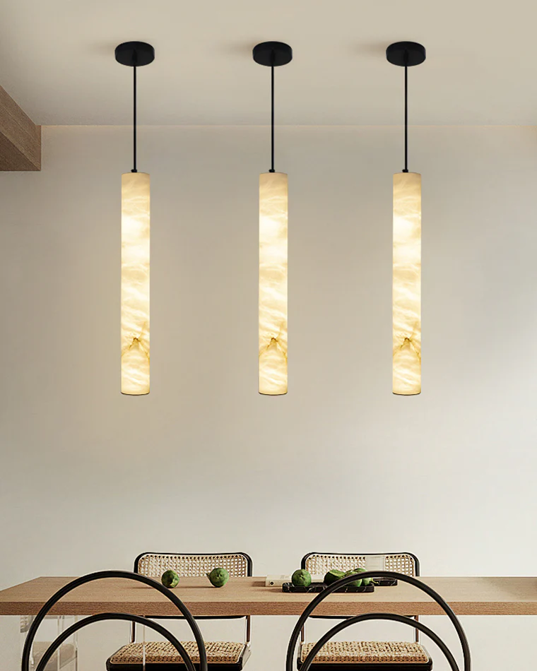 WOMO Alabaster Tube Dining Room Pendant Light-WM2882 - Image 11
